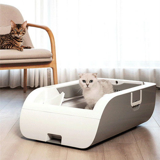 Large Enclosed Electric Cat Cleaning Toilet: Effortless Litter Maintenance