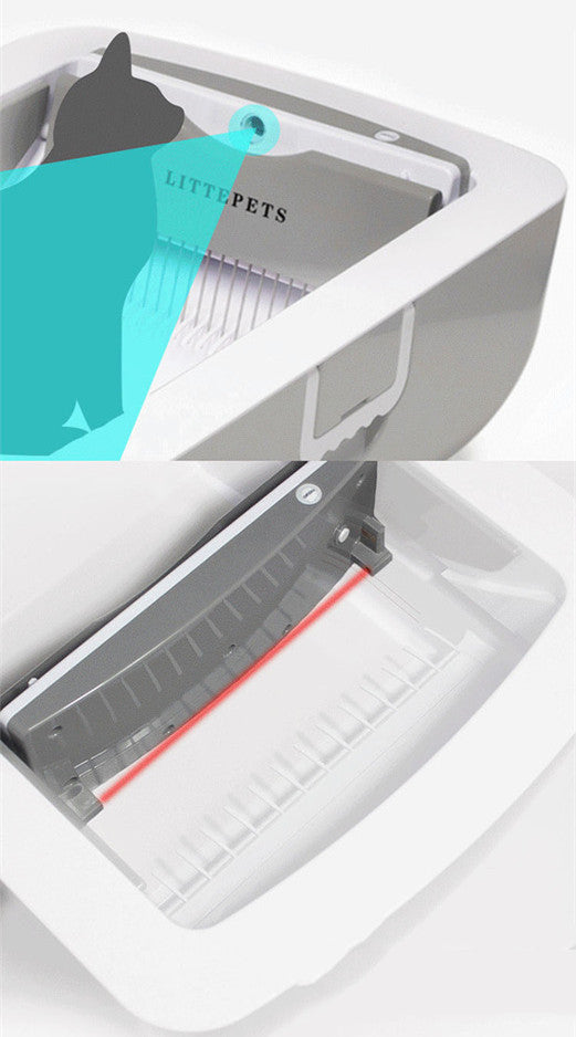 Large Enclosed Electric Cat Cleaning Toilet: Effortless Litter Maintenance