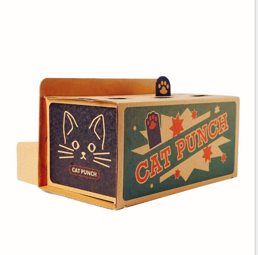 Interactive Cat Toy: Corrugated Carton Hamster with Playful Paper for Kittens and Cats