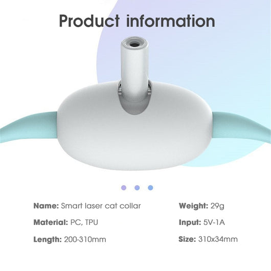 Smart Laser Teasing Cat Collar: Automatic Electric Cat Toy for Interactive Training and Amusing Playtime, USB Charging