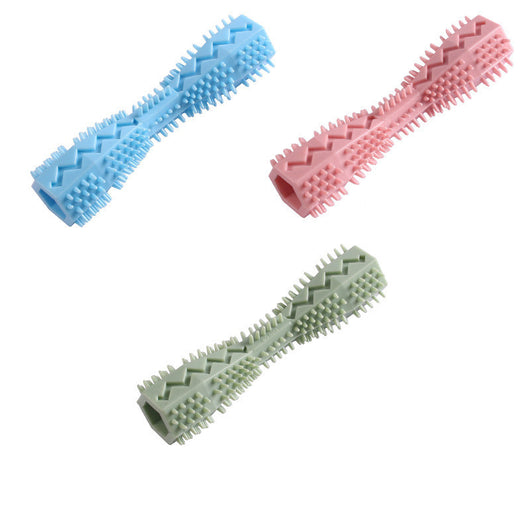 Chewable Dog Toothbrush Toy for Teeth Cleaning and Anxiety Reduction - Durable TPR Material, Interactive Design, Easy to Clean