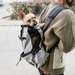 Portable Pet Dog Carrier Backpack with Double Shoulder Straps