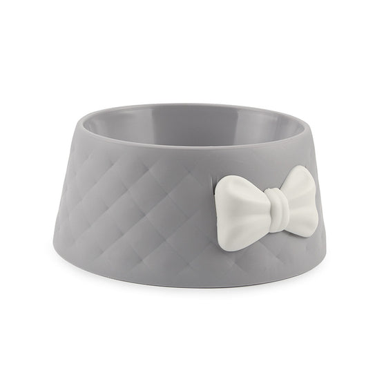 Cute Bow Design Cat and Dog Bowl made with PP Plastic