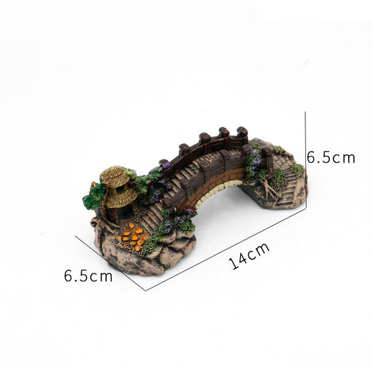 Resin Aquarium Landscape Bridge for Fish Tank Decoration