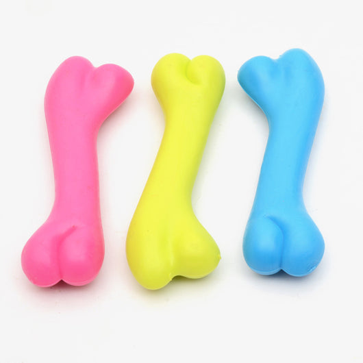 High-Quality Rubber Pet Toy for Dogs - Bone Shaped Bite Resistant Chew Toy