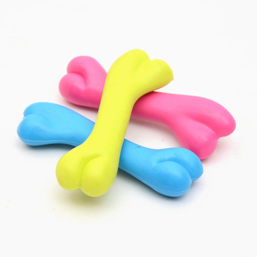 High-Quality Rubber Pet Toy for Dogs - Bone Shaped Bite Resistant Chew Toy