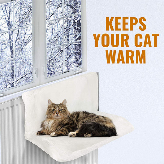 Iron Frame Cat Bed Shelf for Radiator or Wall Mounting