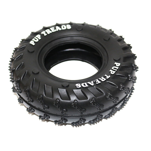Rubber Dog Toy Tire Molar Ring - Bite Resistant and Teeth Cleaning
