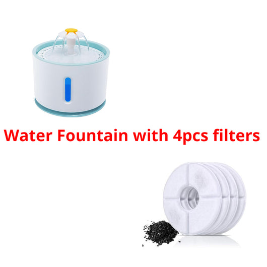 Automatic Pet Water Fountain with LED Lighting - USB, Mute & Portable for Dogs & Cats π