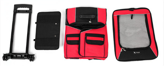 Portable Small Pet Wheel Carrier Backpack for Dogs and Cats - Breathable, Multi-Functional Travel Bag 🐱