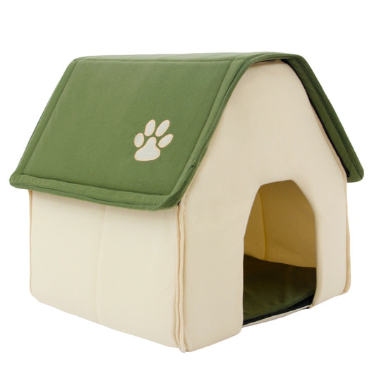 Cozy Cloth Pet House with Cottage Design