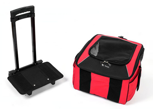 Portable Small Pet Wheel Carrier Backpack for Dogs and Cats - Breathable, Multi-Functional Travel Bag 🐱