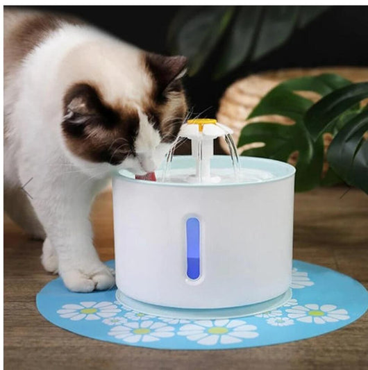 Automatic Pet Water Fountain with LED Lighting - USB, Mute & Portable for Dogs & Cats π
