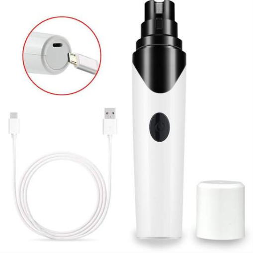 Electric Pet Nail Grinder with Low Vibration and Noise for Dogs and Cats