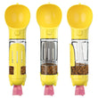 Leak-Proof, 3-in-1 Portable Pet Water Bottle, Food Feeder, and Poop Dispenser for Cats and Dogs
