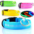 Adjustable Luminous LED Collar and Leash Set for Nighttime Safety of Dogs and Cats