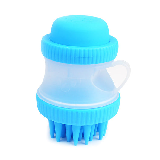 Silicone Pet Bath Brush and Massager for Grooming and Cleaning