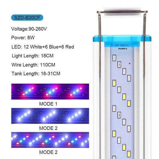 Brighten Up Your Aquarium with This Ultra-thin, Three-color Adjustable Light