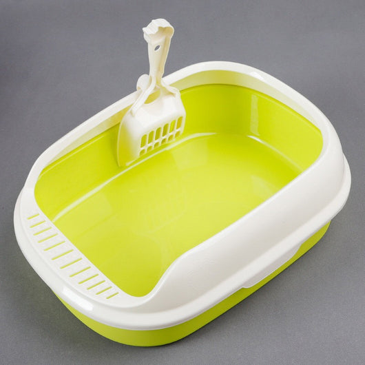 🐾Pet Cat Litter Box With Shovel High-side Polyester Cat Litter Box🐾
