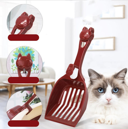 š¾ Plastic Cat Litter Shovel with Cat Head Design š¾