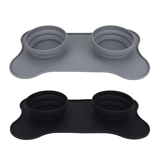 Foldable Silicone Dog Bowl - Perfect for On-The-Go Adventures!  ๐พ