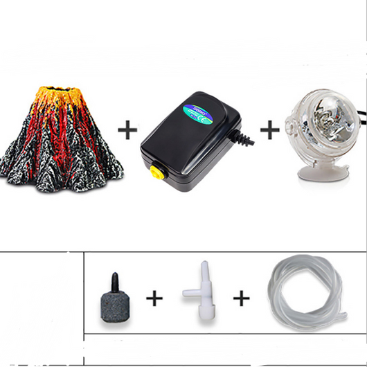 Aquarium Volcano Decoration, Artificial Resin Landscape