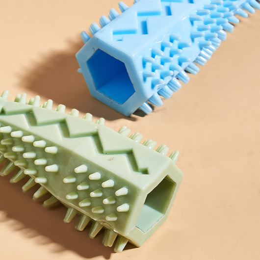 Chewable Dog Toothbrush Toy for Teeth Cleaning and Anxiety Reduction - Durable TPR Material, Interactive Design, Easy to Clean