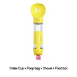 Leak-Proof, 3-in-1 Portable Pet Water Bottle, Food Feeder, and Poop Dispenser for Cats and Dogs