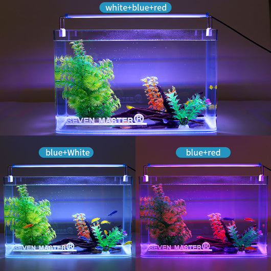 Brighten Up Your Aquarium with This Ultra-thin, Three-color Adjustable Light