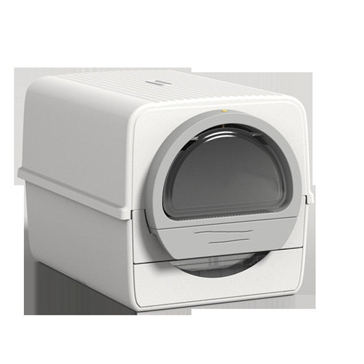 Semi-Automatic Deodorizing Cat Litter Box - Semi-Enclosed Design for Pets