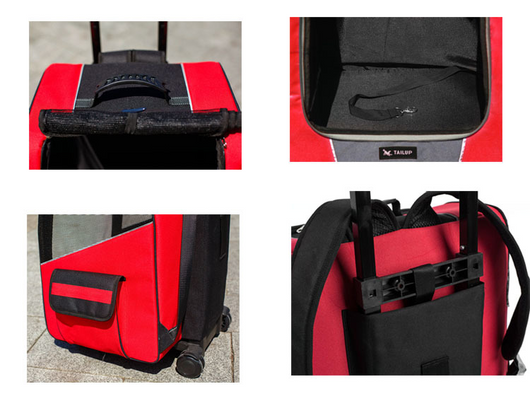 Portable Small Pet Wheel Carrier Backpack for Dogs and Cats - Breathable, Multi-Functional Travel Bag 🐱
