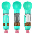 Leak-Proof, 3-in-1 Portable Pet Water Bottle, Food Feeder, and Poop Dispenser for Cats and Dogs