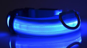 Adjustable Luminous LED Collar and Leash Set for Nighttime Safety of Dogs and Cats