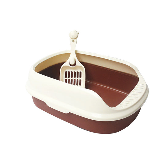 🐾Pet Cat Litter Box With Shovel High-side Polyester Cat Litter Box🐾