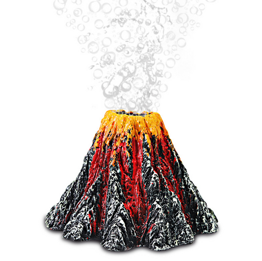 Aquarium Volcano Decoration, Artificial Resin Landscape
