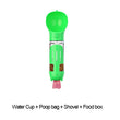 Leak-Proof, 3-in-1 Portable Pet Water Bottle, Food Feeder, and Poop Dispenser for Cats and Dogs
