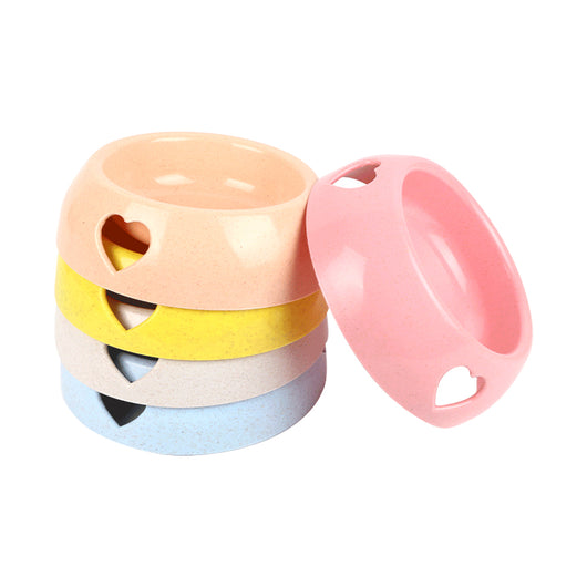 Colorful Plastic Pet Bowls - Anti-skid and Leakproof Dog and Cat Food and Water Bowls