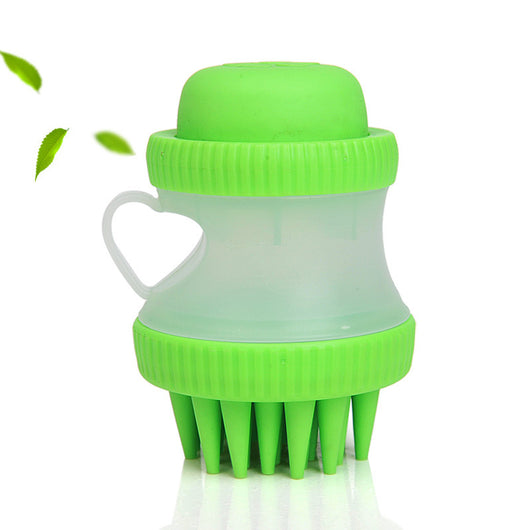 Silicone Pet Bath Brush and Massager for Grooming and Cleaning