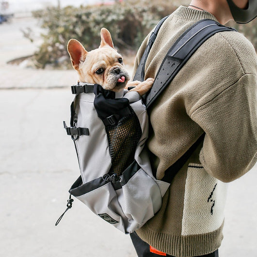 Portable Pet Dog Carrier Backpack with Double Shoulder Straps