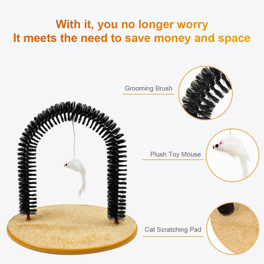 Cat Scratcher Arch Type Massage Brush Anti-itch Toy