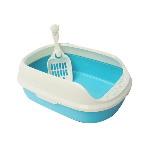🐾Pet Cat Litter Box With Shovel High-side Polyester Cat Litter Box🐾