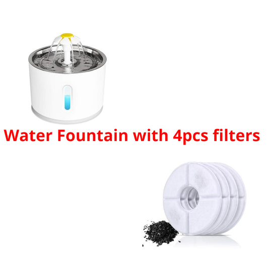 Automatic Pet Water Fountain with LED Lighting - USB, Mute & Portable for Dogs & Cats π