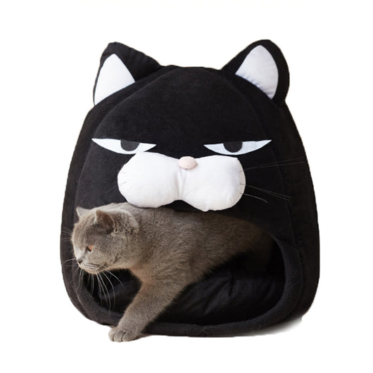 Comfy and Cozy Cat House Bed with Litter Mat and Sleeping Nest