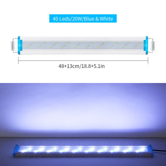 Ultra-thin Aquarium Light Blue and White Light