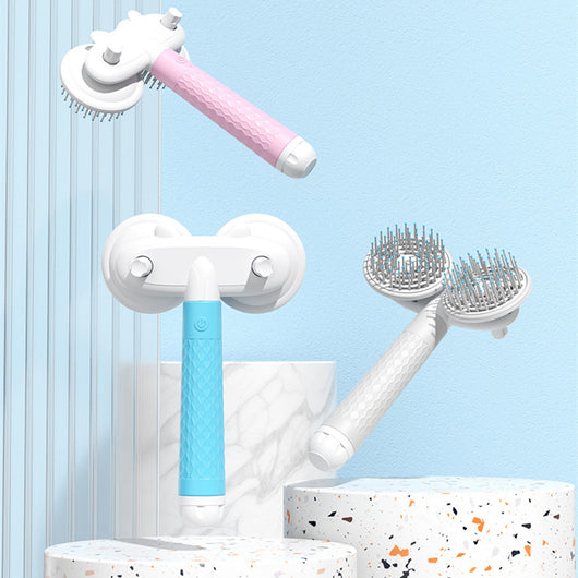 Dual-Headed Pet Hair Remover with Negative Ion Technology for Cats and Dogs