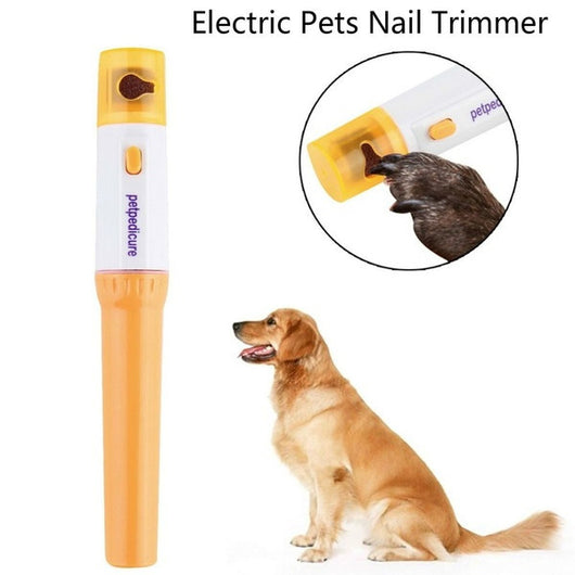 Electric Pet Nail Trimmer for Dogs and Cats, Professional Nail Clippers with Sandpaper