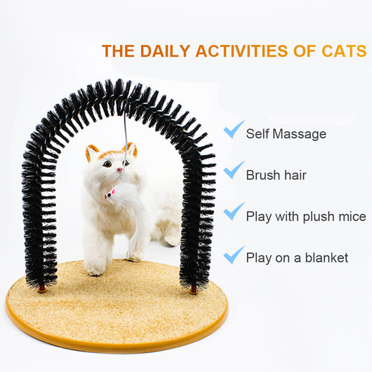 Cat Scratcher Arch Type Massage Brush Anti-itch Toy