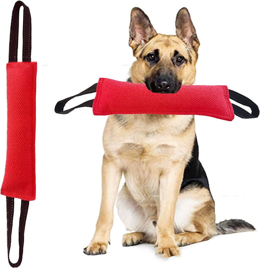 Durable Dog Training Equipment: Jute Bite Pillow for Dog Tug-of-War