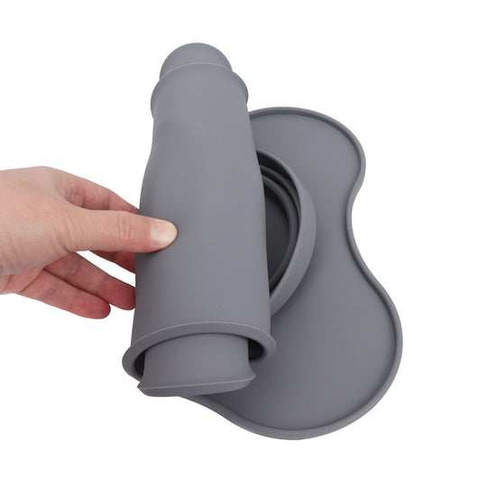 Foldable Silicone Dog Bowl - Perfect for On-The-Go Adventures!  🐾