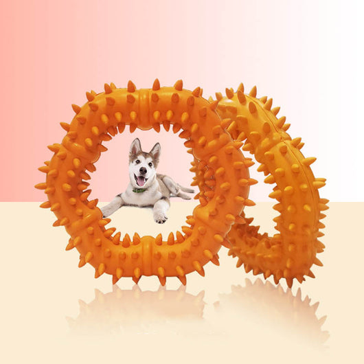 Durable Rubber Ring Molar Toy for Small and Medium-Sized Dogs